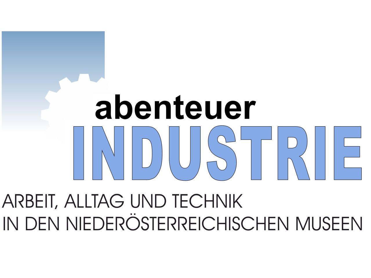 Verein abenteuer INDUSTRIE - Verein zur Förderung der Wissensvermittlung über Industrie- und Alltagskultur in Vergangenheit und Gegenwart, Logo auf weißem Hintergrund